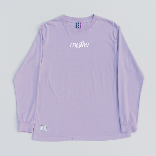 The Aura L/S Luxe Tee (Raindrops)