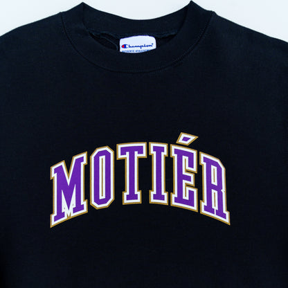 University Crewneck (Black) - Motier Lafayette 