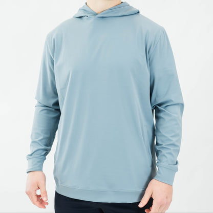 The Riviera Lightweight Performance Hoodie II (Slate Blue)