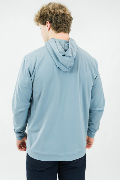 The Riviera Lightweight Performance Hoodie II (Slate Blue)