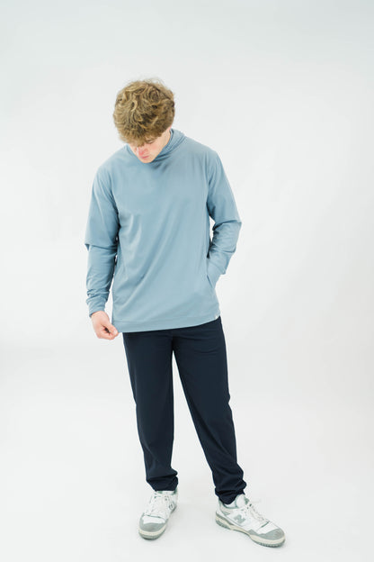 The Riviera Lightweight Performance Hoodie II (Slate Blue)