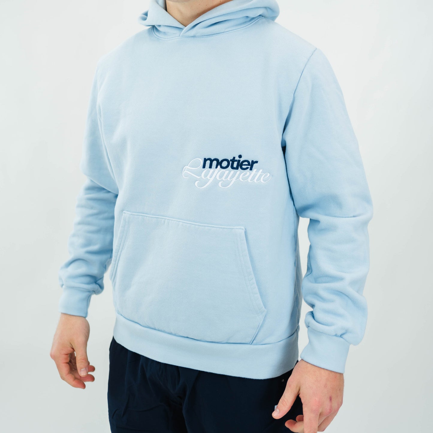 The Motier Luxe By Design Hoodie (Baby Blue)