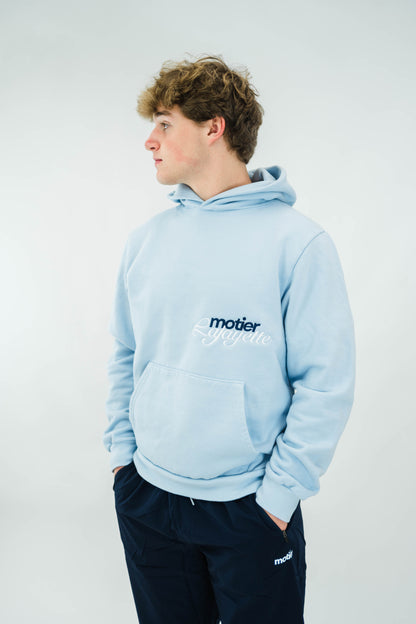 The Motier Luxe By Design Hoodie (Baby Blue)