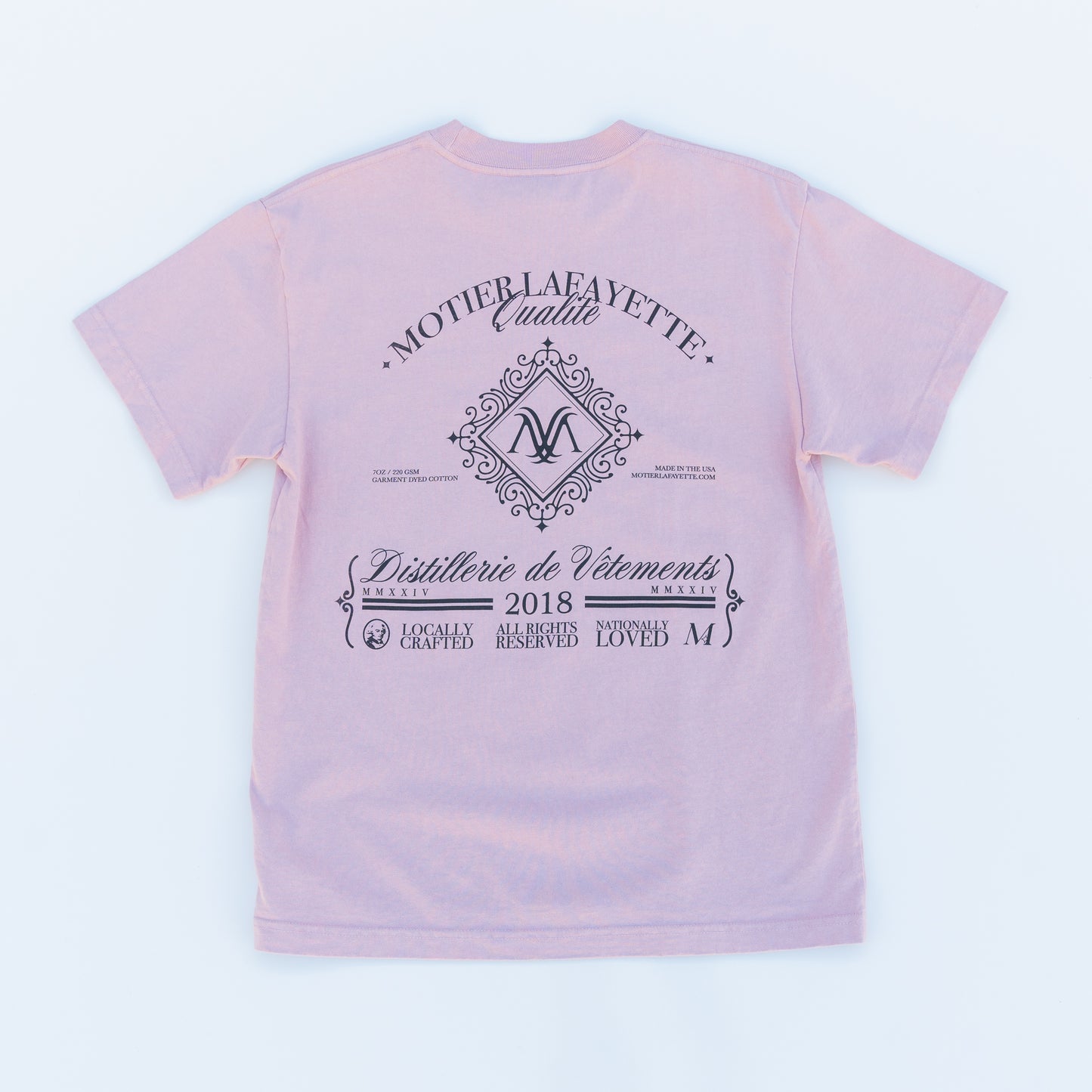 The Distillerie Luxe S/S Tee (Pale Mauve)