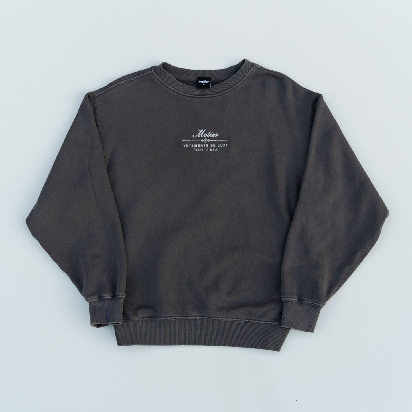 The Ellington Vintage Luxe Sweater (Blacksmith Grey)