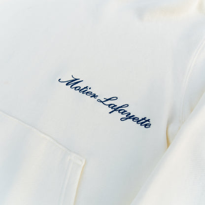 The Ellington Vintage Luxe Hoodie (Blanc)