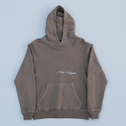 The Ellington Vintage Luxe Hoodie (Rustic Wood)