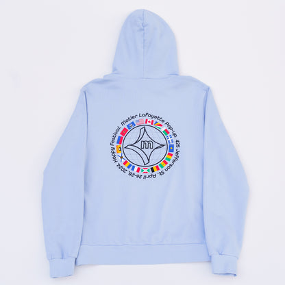 Festival Flags Luxe Hoodie (Glacier Lake)