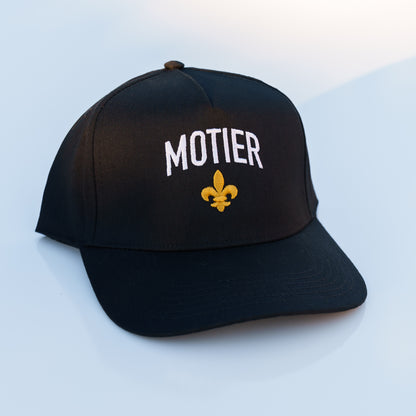 Fleur De Lis Retro Snapback (Black)