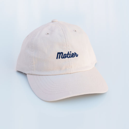 Pin Script Dad Hat (Light Tan)