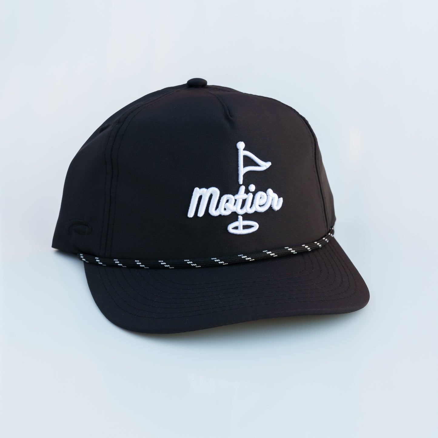 The Pin Roped Performance Snapback (Black)