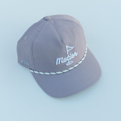 The Pin Roped Performance Snapback (Grey)