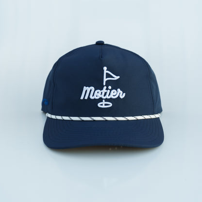 The Pin Roped Performance Snapback (Navy)