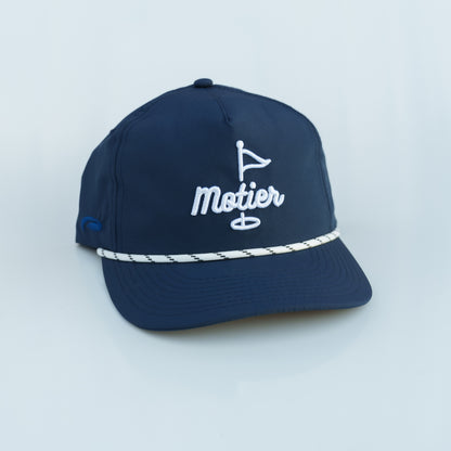 The Pin Roped Performance Snapback (Navy)