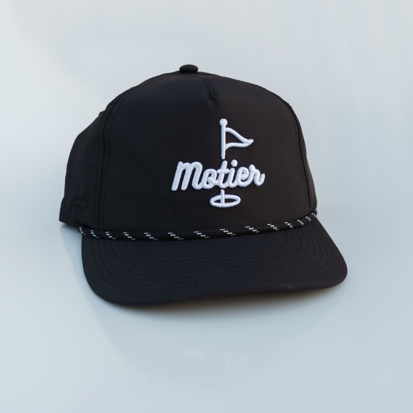 The Pin Roped Performance Snapback (Black)