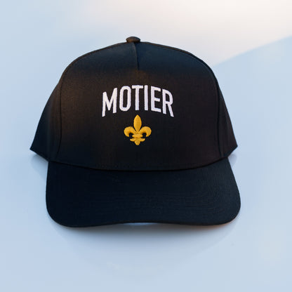 Fleur De Lis Retro Snapback (Black)