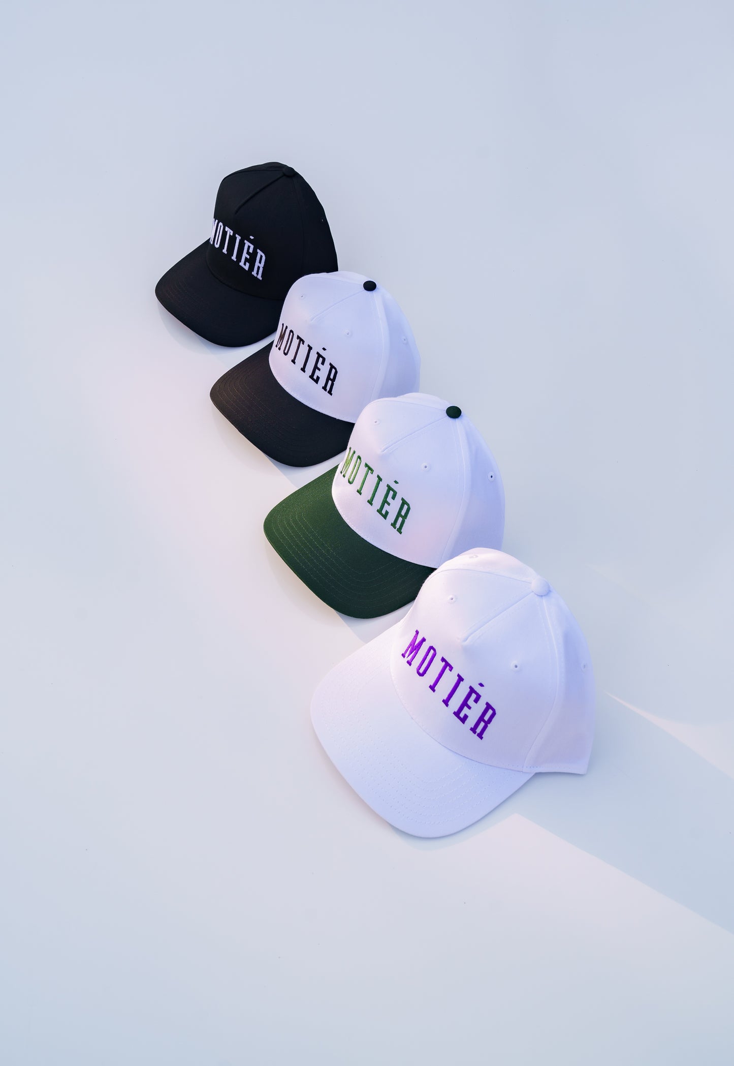 University Retro Snapback (White/Purple) - Motier Lafayette 