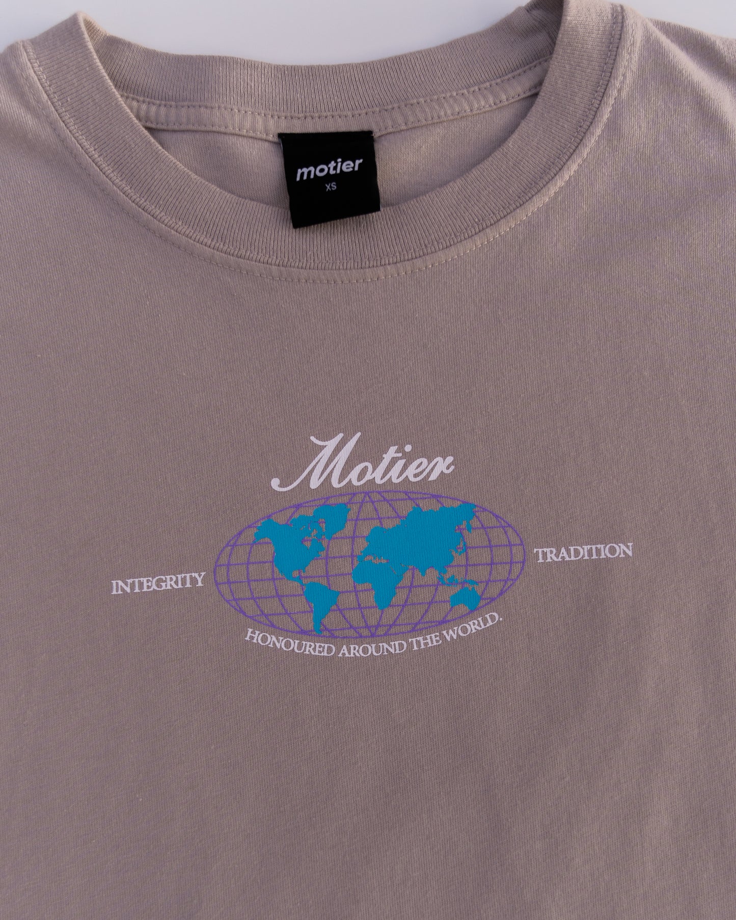 Honoured Around the World Luxe Tee (Ashes of Roses)