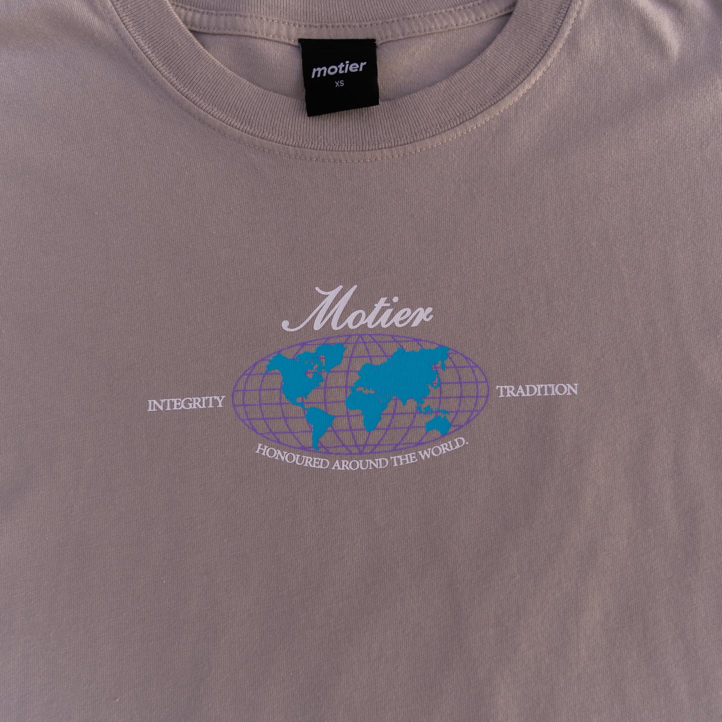 Honoured Around the World Luxe Tee (Ashes of Roses)