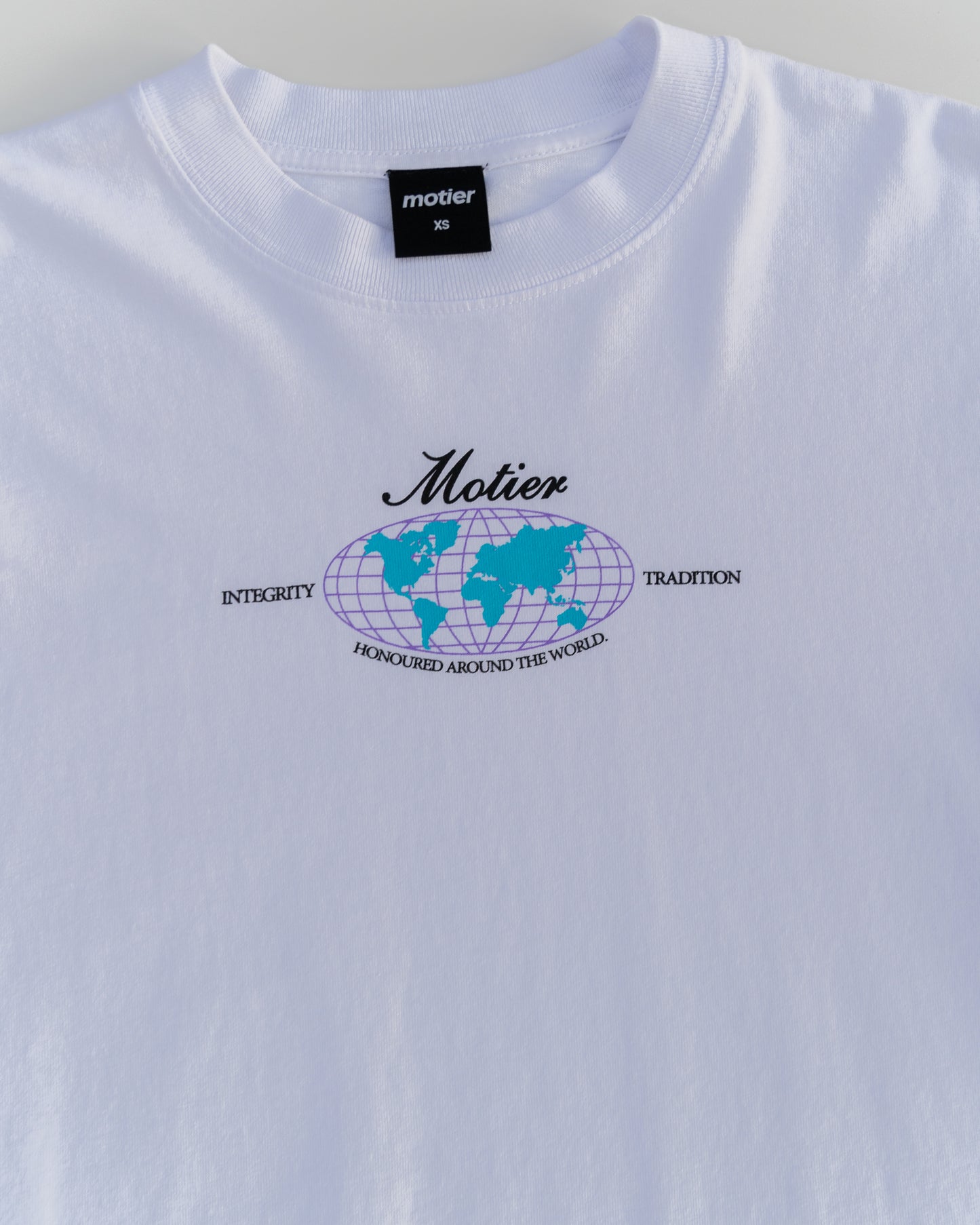 Honoured Around the World L/S Luxe Tee (White)