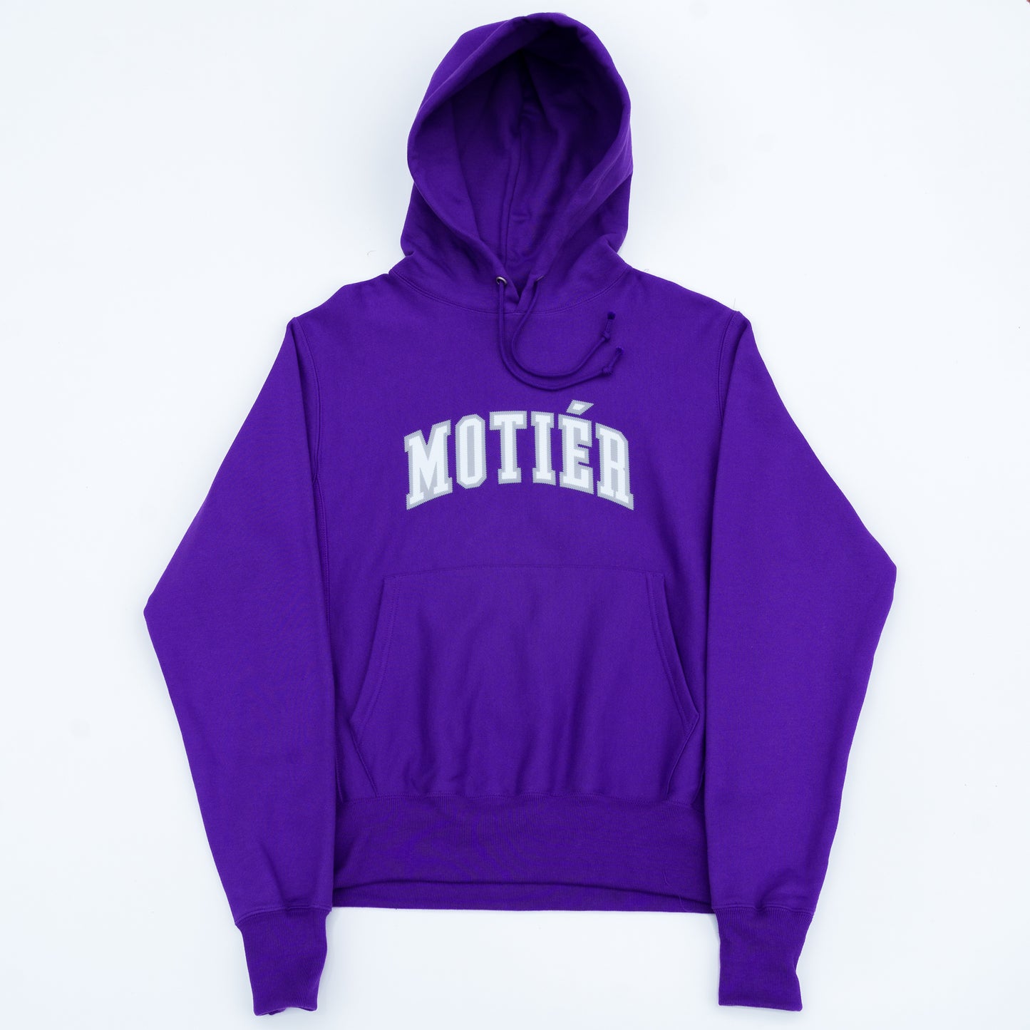 University Stitched Premium Hoodie (Purple) - Motier Lafayette 