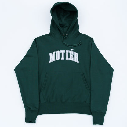 University Stitched Premium Hoodie (Dark Green)