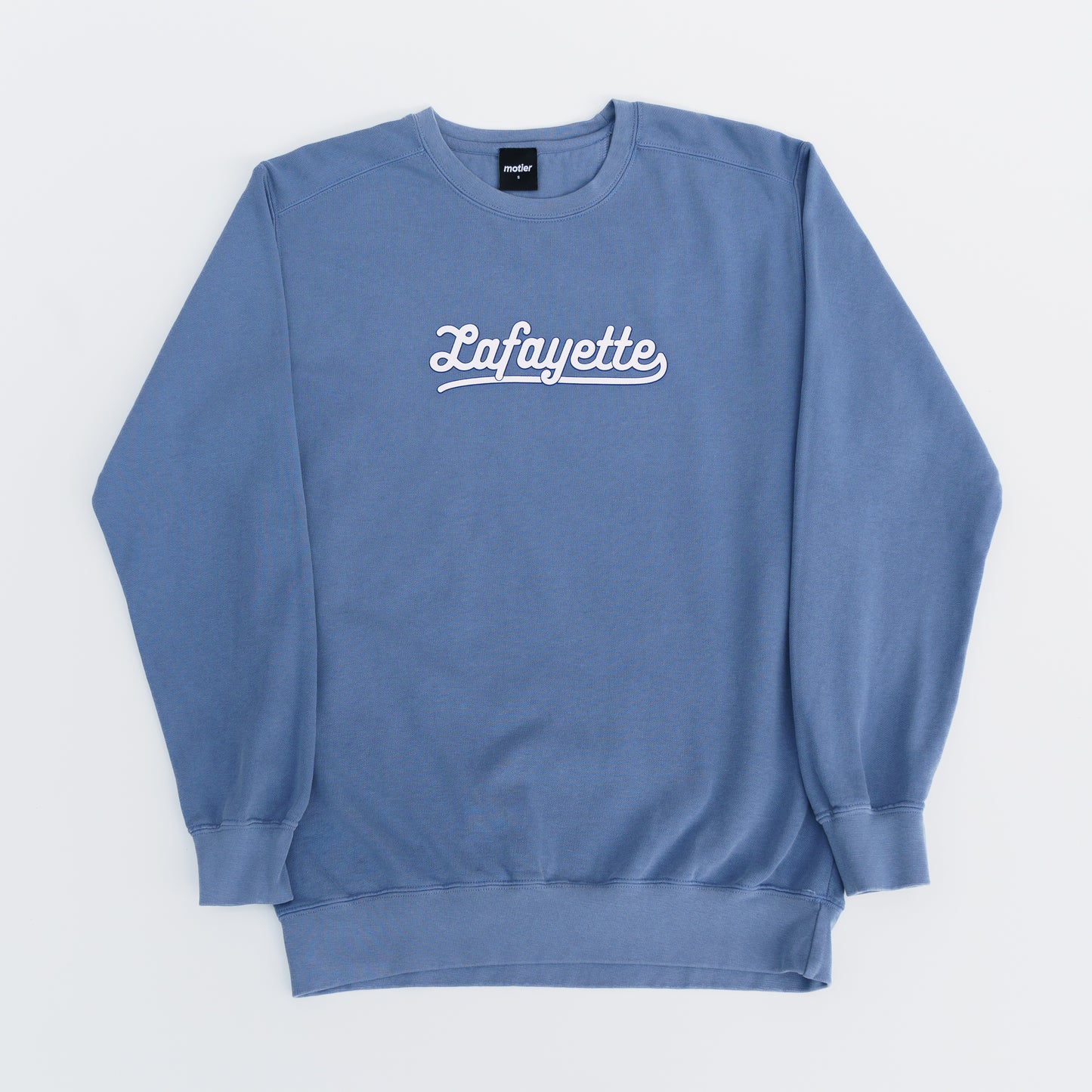 Lafayette Script Crewneck (Slate Blue)