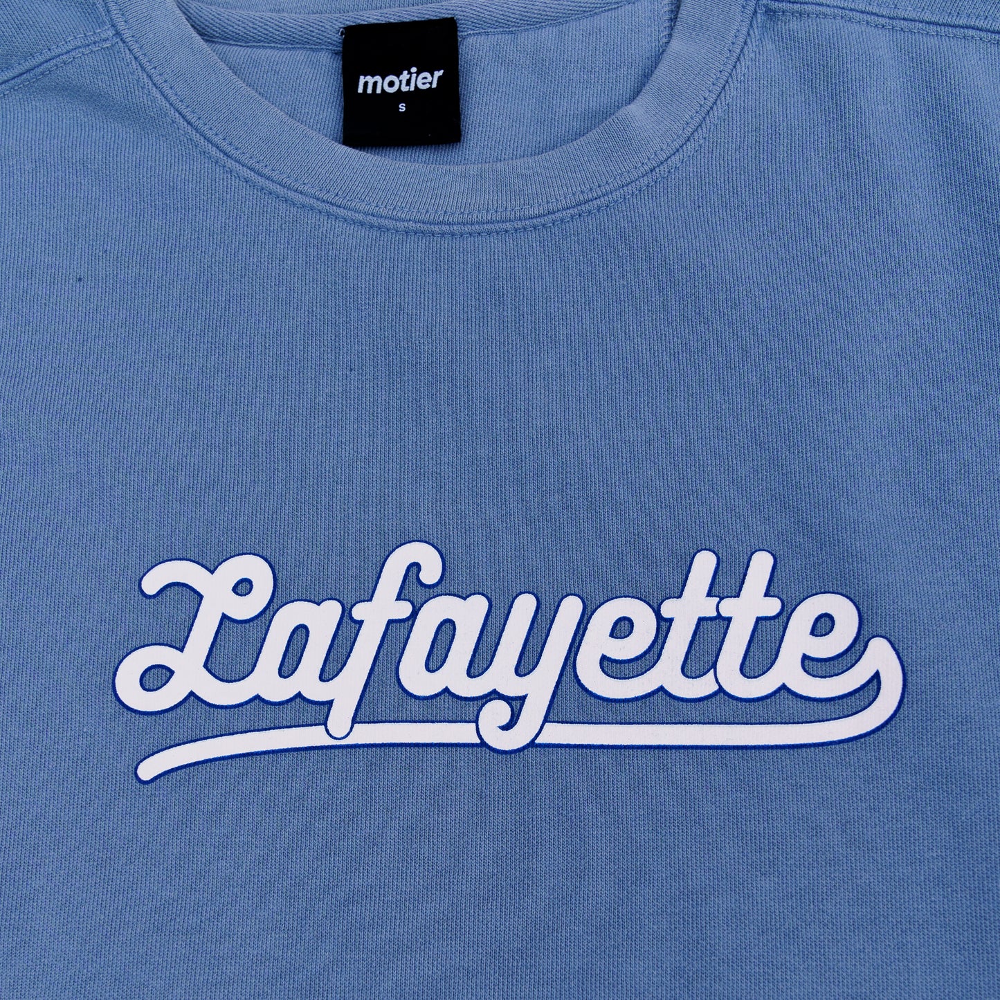 Lafayette Script Crewneck (Slate Blue)