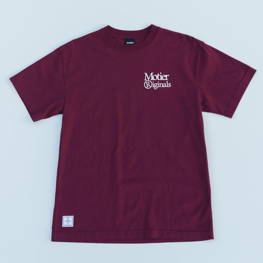 Motier Originals Luxe Tee (Maroon) - Motier Lafayette 