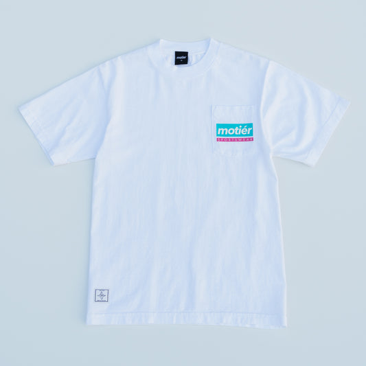 South Beach Luxe Pocket Tee (White)