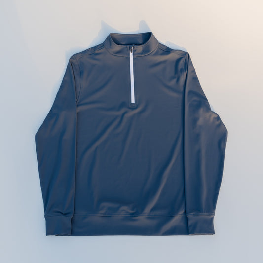 The Riviera Quarter Zip (Light Navy)