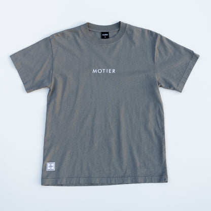 The Spaced Logo Embroidery Luxe Tee (Moon Mist)