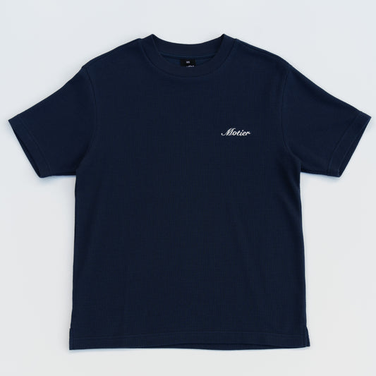 The Sterling Waffle Tee (Navy)