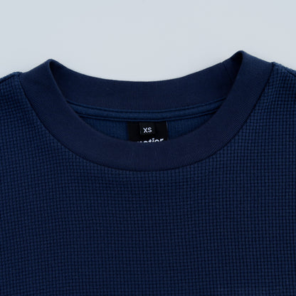 The Sterling Waffle Tee (Navy)