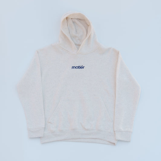 The Motier Youth Classic Embroidery Hoodie (Sand)