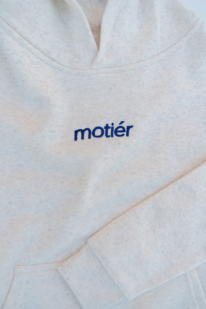 The Motier Youth Classic Embroidery Hoodie (Sand)