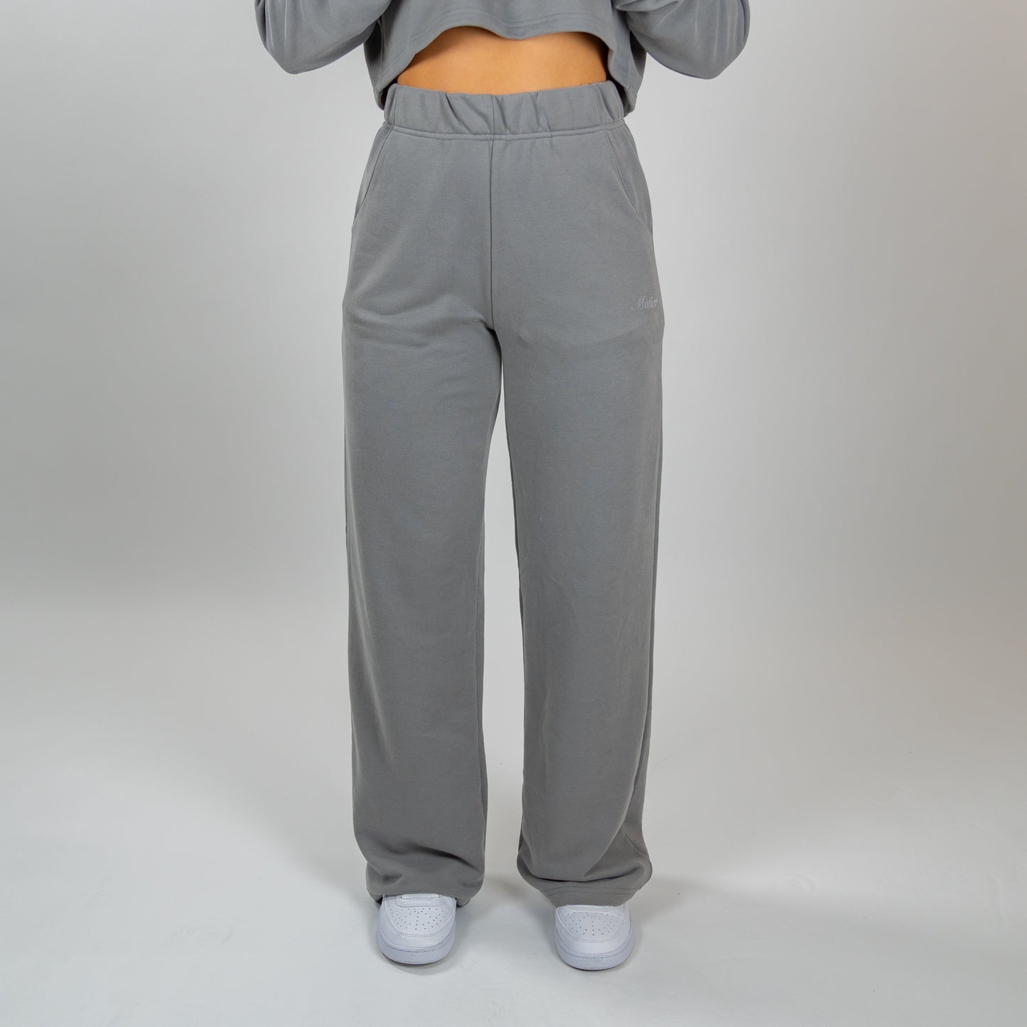 The Allure Straight Leg Sweatpants (Granite)