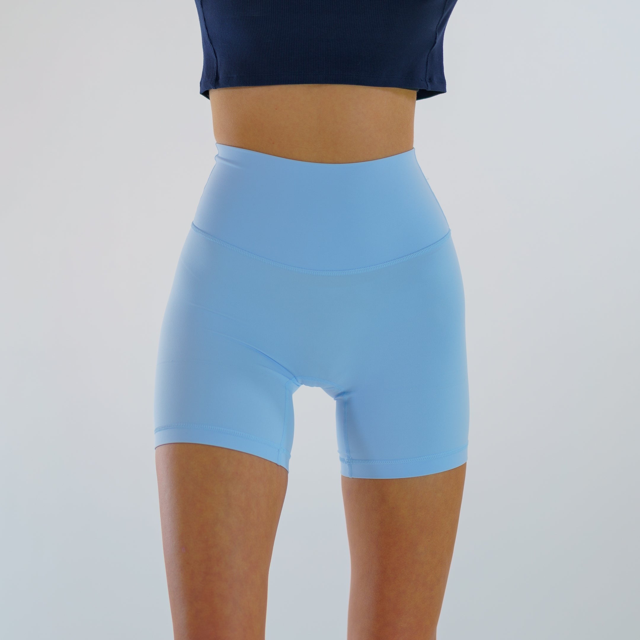 Baby blue 2024 biker shorts