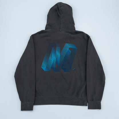 The Blur Holographic Hoodie (Black Gradient)