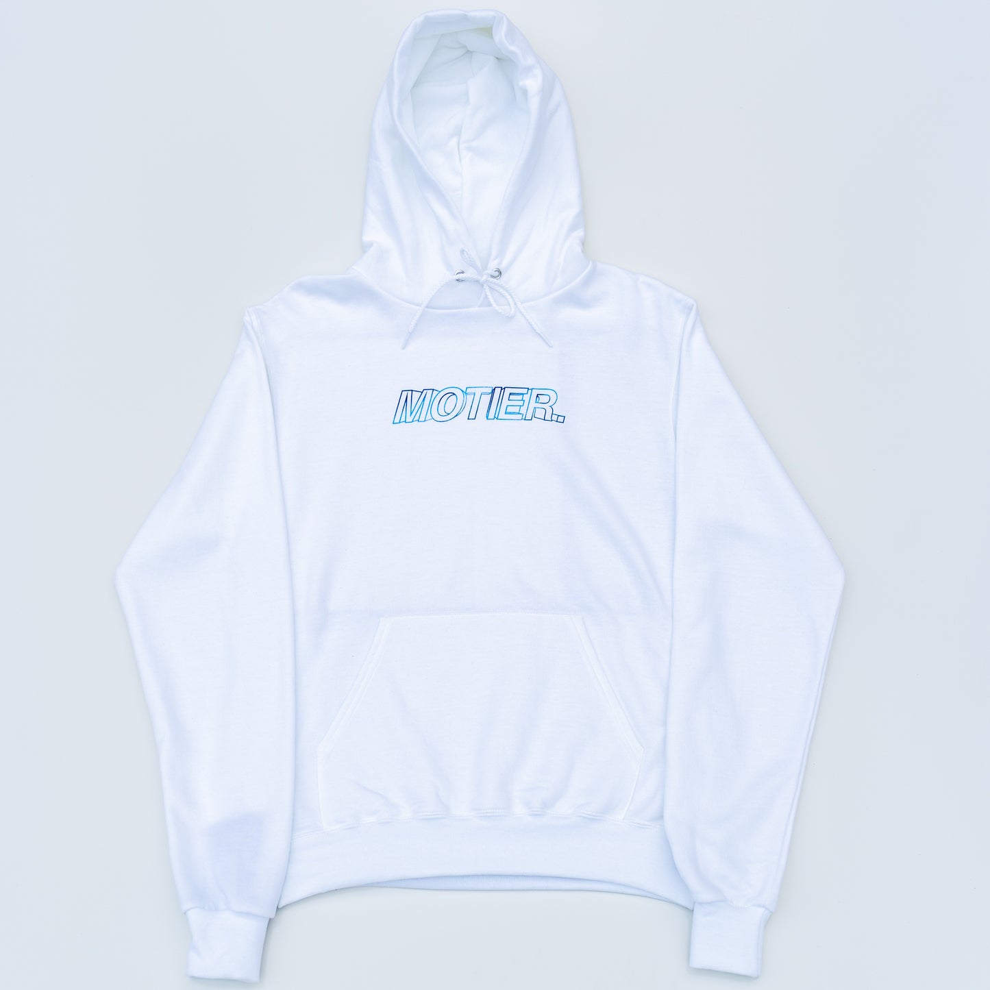 The Blur Holographic Hoodie (White Gradient)