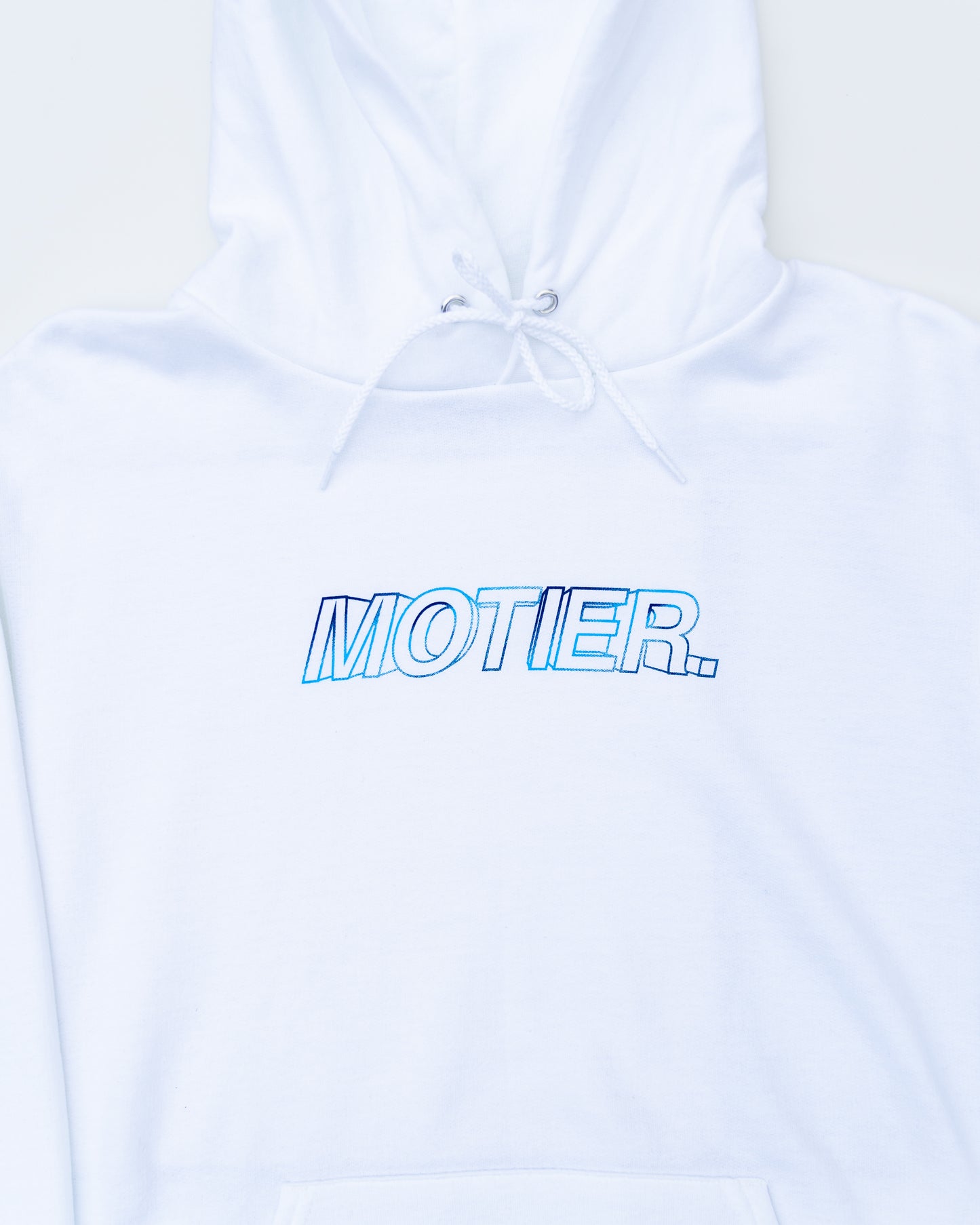 The Blur Holographic Hoodie (White Gradient)