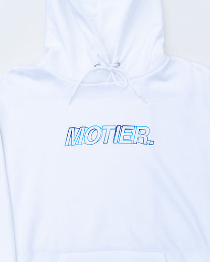 The Blur Holographic Hoodie (White Gradient)