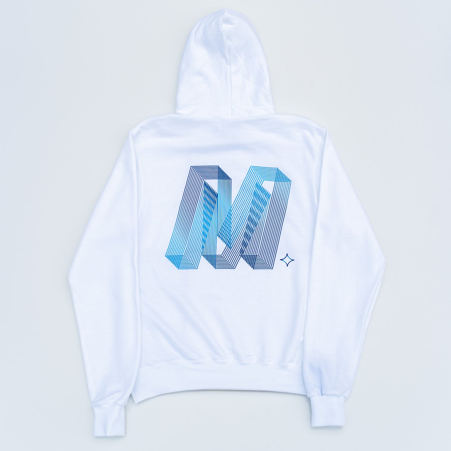 The Blur Holographic Hoodie (White Gradient)