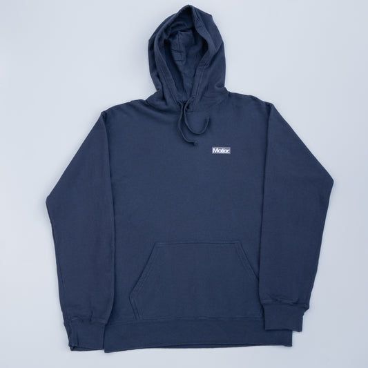 The Stc Box Logo Lightweight Hoodie (Navy) - Motier Lafayette 