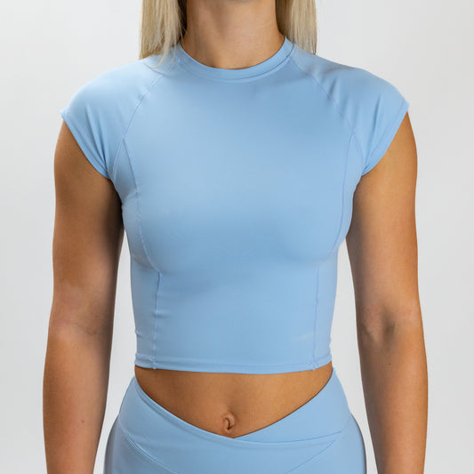 Cap Sleeve Active Top (Powder Blue)