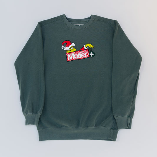 The Holiday Heist Crewneck (Spruce) - Motier Lafayette 