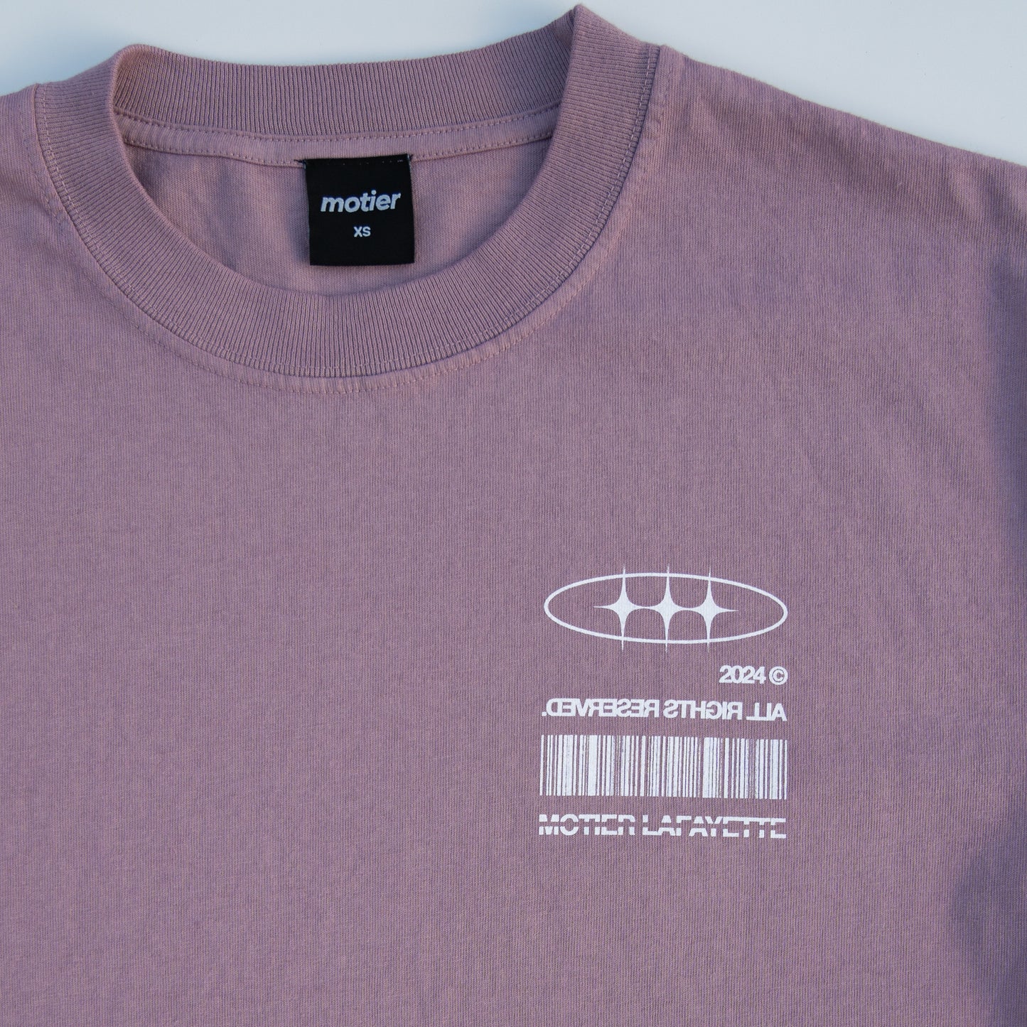 The Distortion VII Luxe Tee (Rosewood Mist)