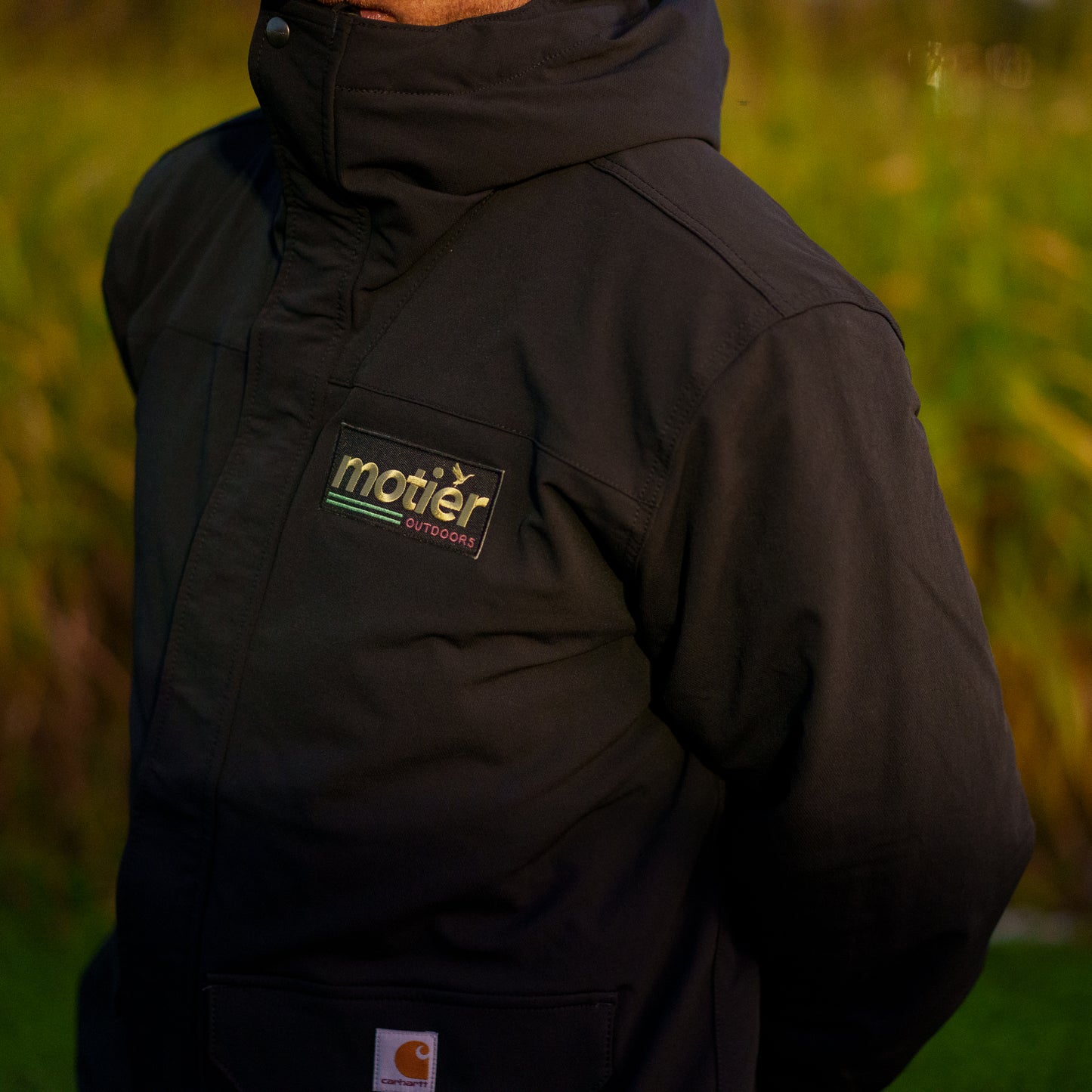 The Motier Outdoors Hooded Carhartt Duck Jacket (Black)