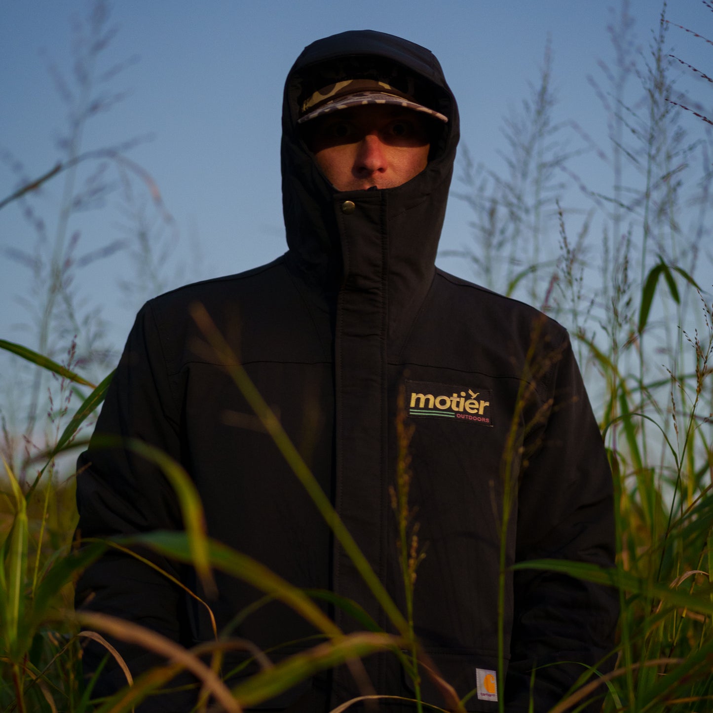 The Motier Outdoors Hooded Carhartt Duck Jacket (Black)