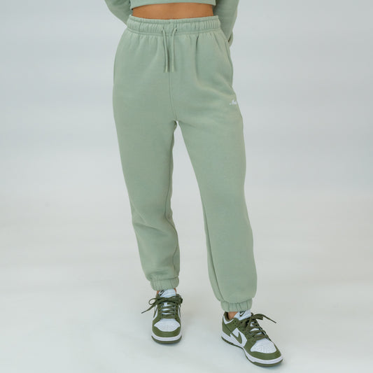 The Elevate Script Sweatpants (Light Sage) - Motier Lafayette 